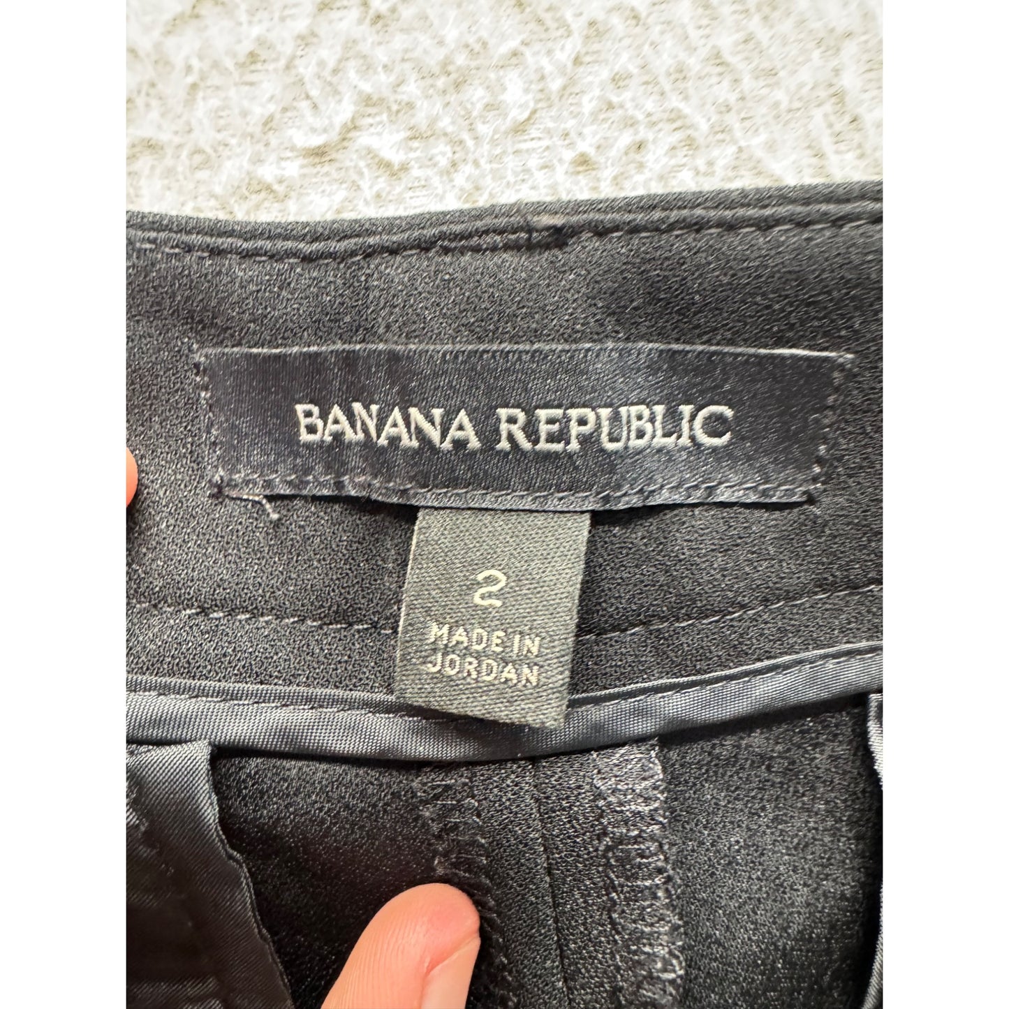 Banana Republic Black Pants With White Side Stripes Size 2 #172B