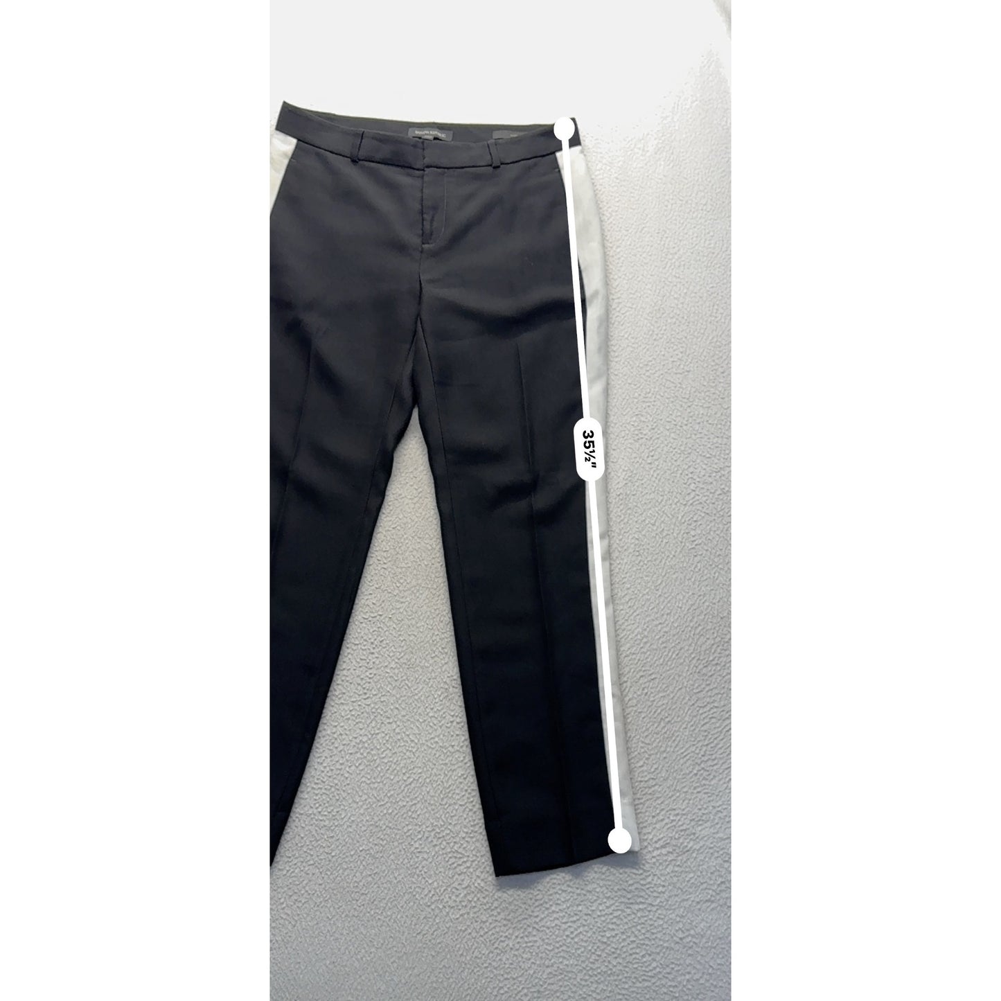 Banana Republic Black Pants With White Side Stripes Size 2 #172B