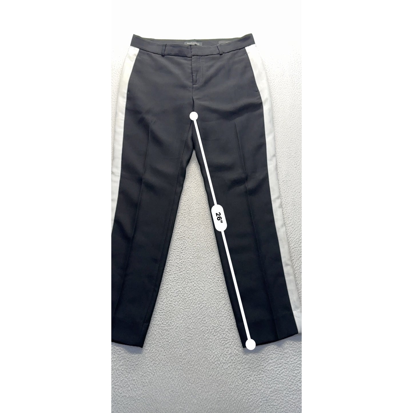 Banana Republic Black Pants With White Side Stripes Size 2 #172B