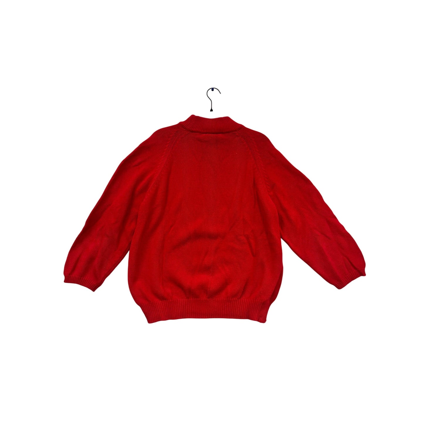 Vintage American Weekend Red Turtleneck Sweater 100% Cotton #623A