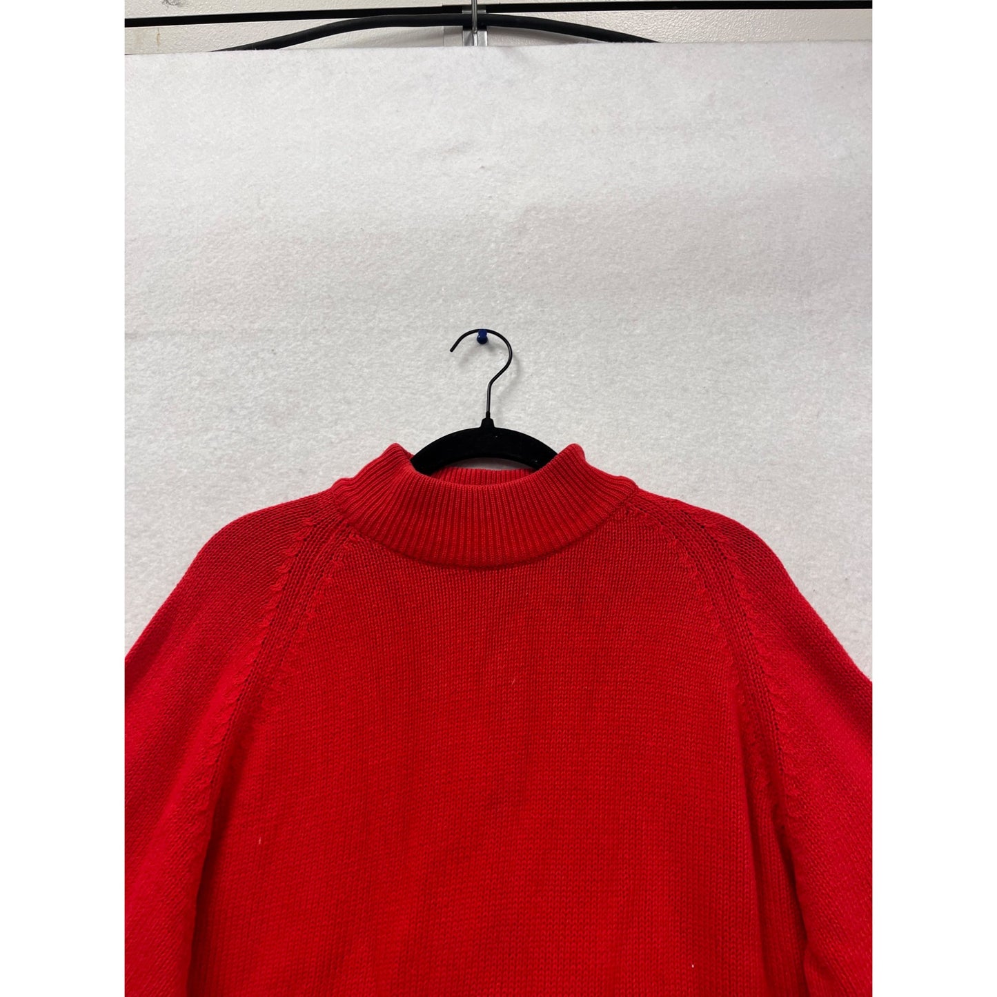 Vintage American Weekend Red Turtleneck Sweater 100% Cotton #623A