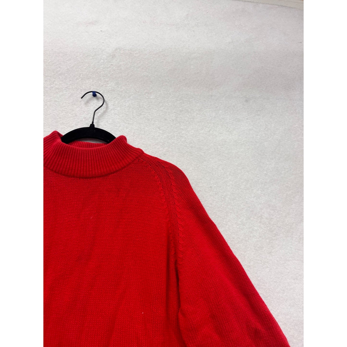 Vintage American Weekend Red Turtleneck Sweater 100% Cotton #623A