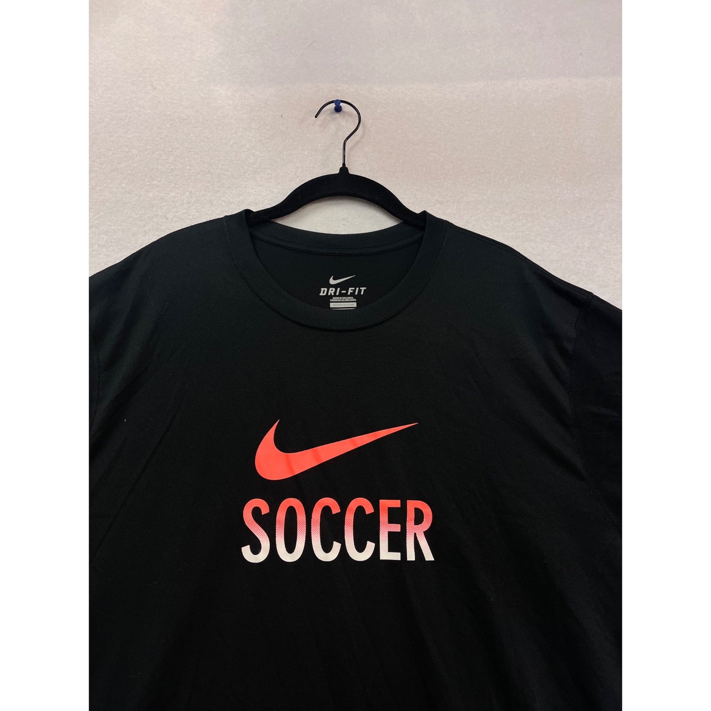 Nike Dri-Fit Soccer Graphic T-Shirt Black & Red 2X #116C