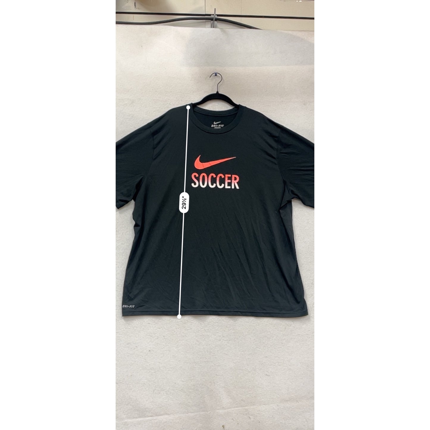 Nike Dri-Fit Soccer Graphic T-Shirt Black & Red 2X #116C