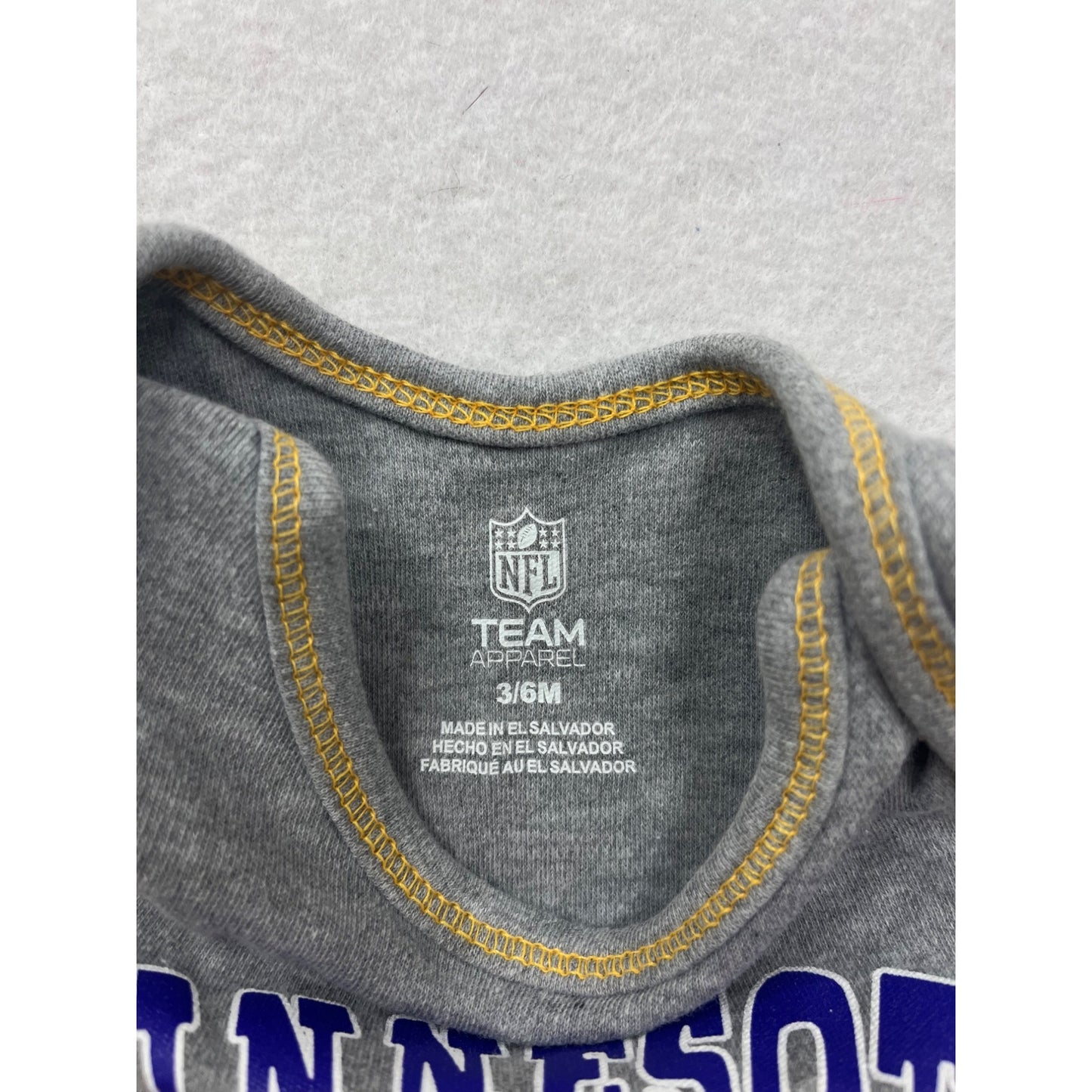 Minnesota Vikings Baby Bodysuit 3/6M #6508