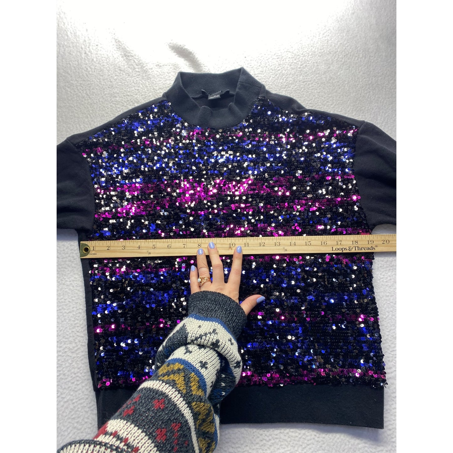 Women’s Sequin Mock-neck #5201