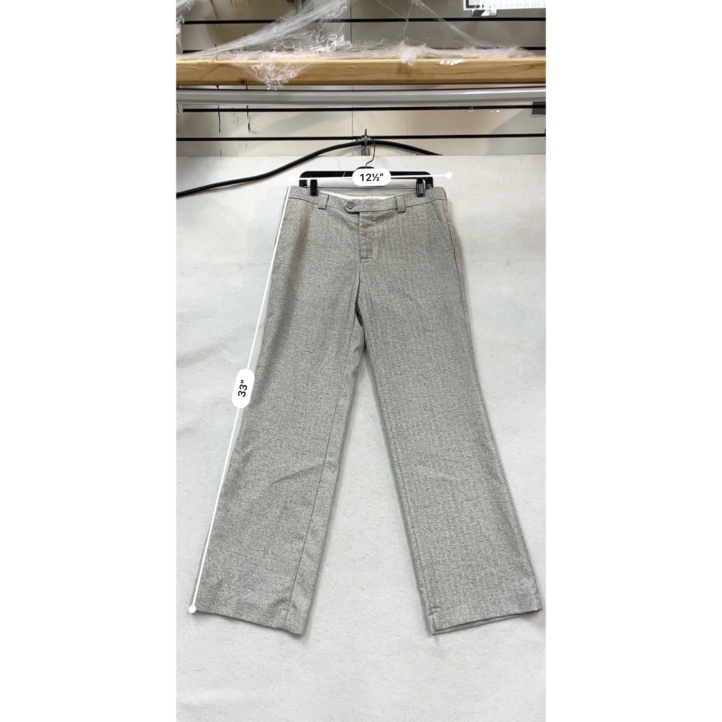 Gray Hyundai Wool Blend Trousers Size 36 #883A