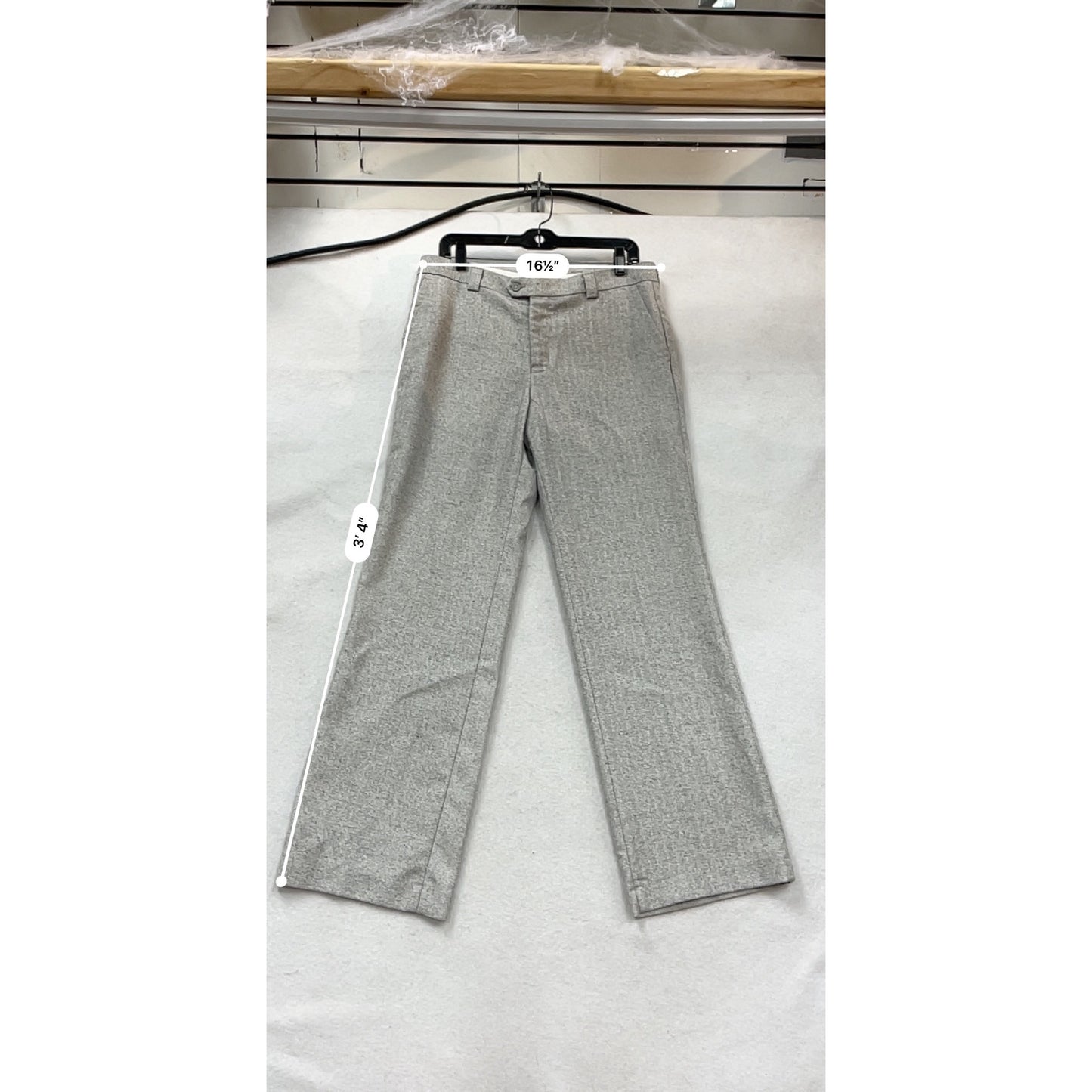 Gray Hyundai Wool Blend Trousers Size 36 #883A
