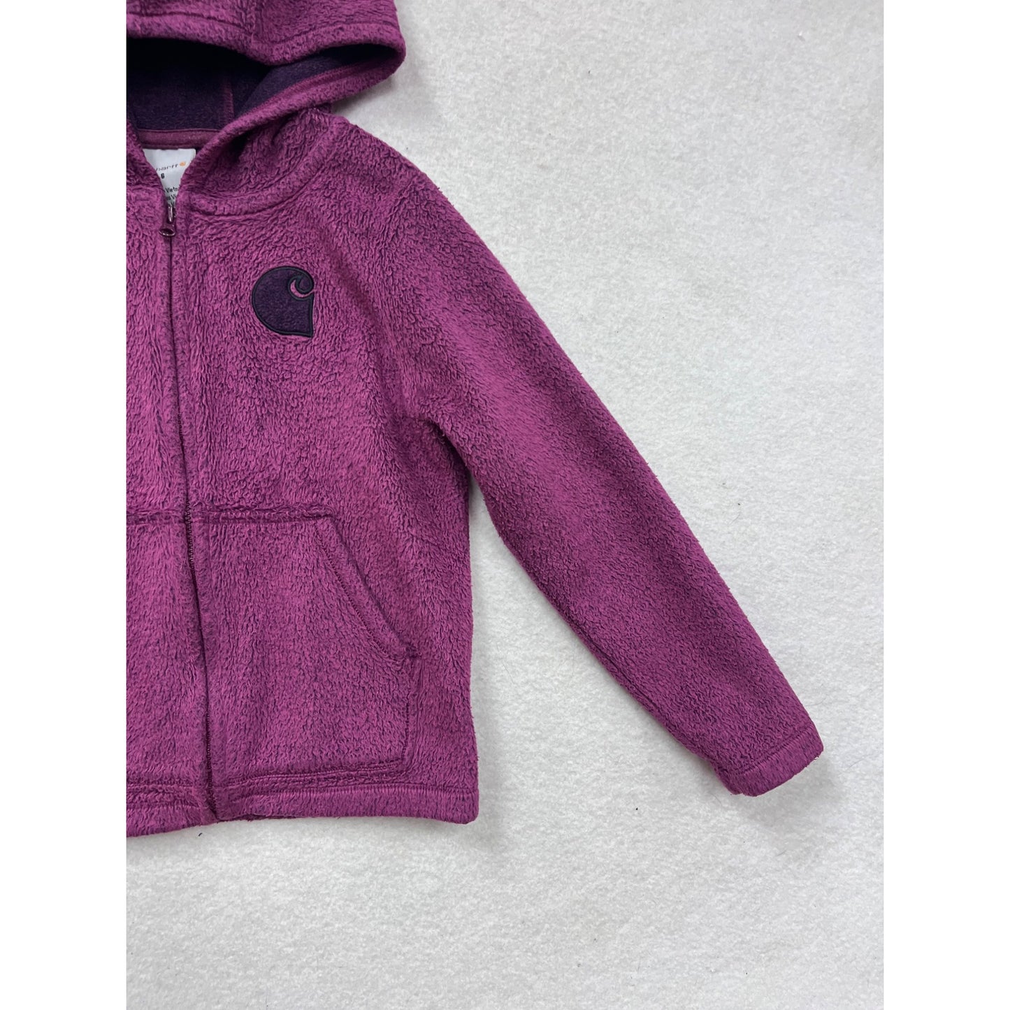 Carhartt Purple Hooded Zip-Up Jacket Size 6 #8759