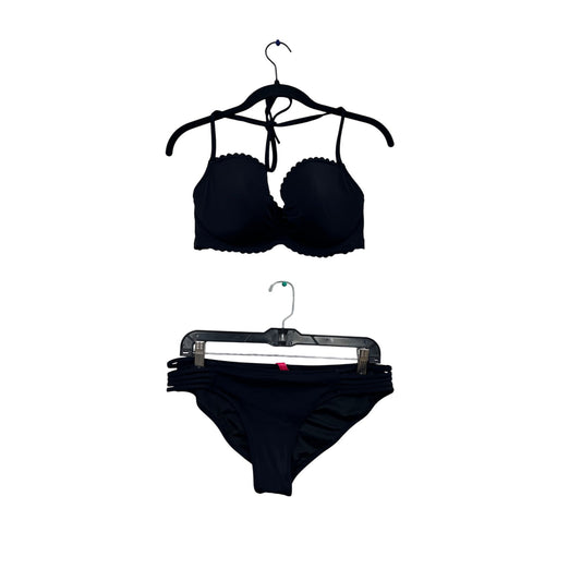Elegant Black Padded Halter Bikini Set Victorias Secret Swimwear #467A