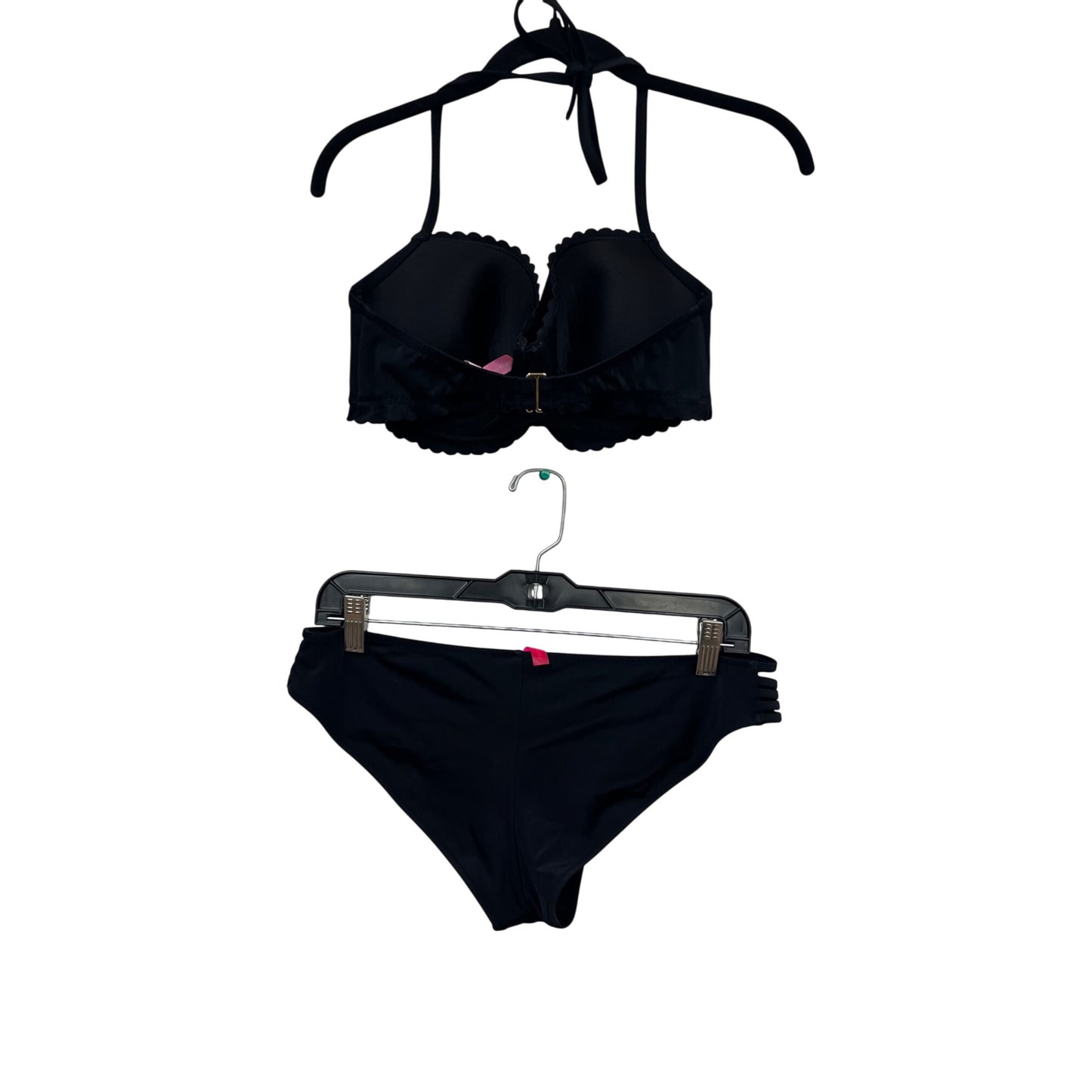 Elegant Black Padded Halter Bikini Set Victorias Secret Swimwear #467A
