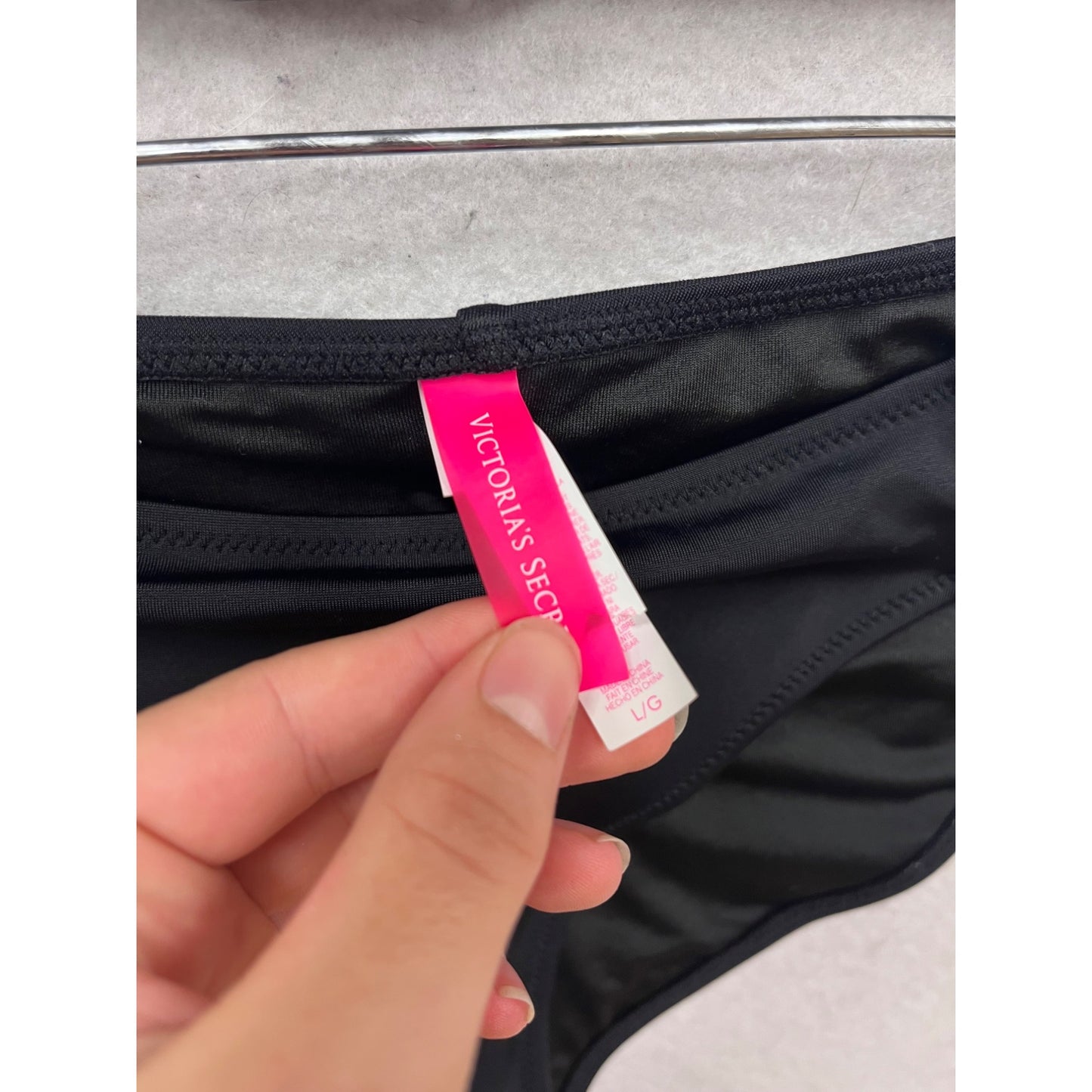 Elegant Black Padded Halter Bikini Set Victorias Secret Swimwear #467A