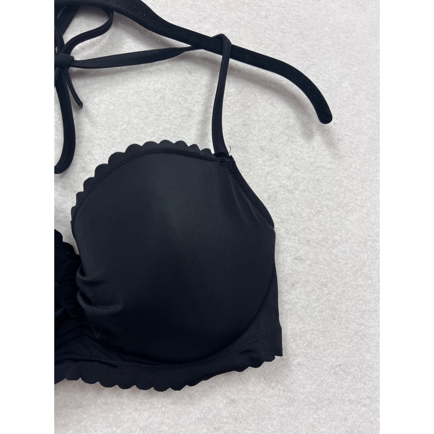 Elegant Black Padded Halter Bikini Set Victorias Secret Swimwear #467A