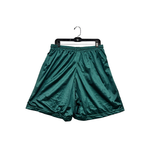 Yale Athletic Shorts Green Mesh Mens XL #8028