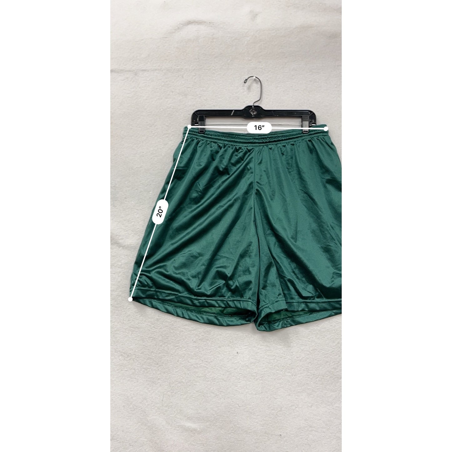 Yale Athletic Shorts Green Mesh Mens XL #8028