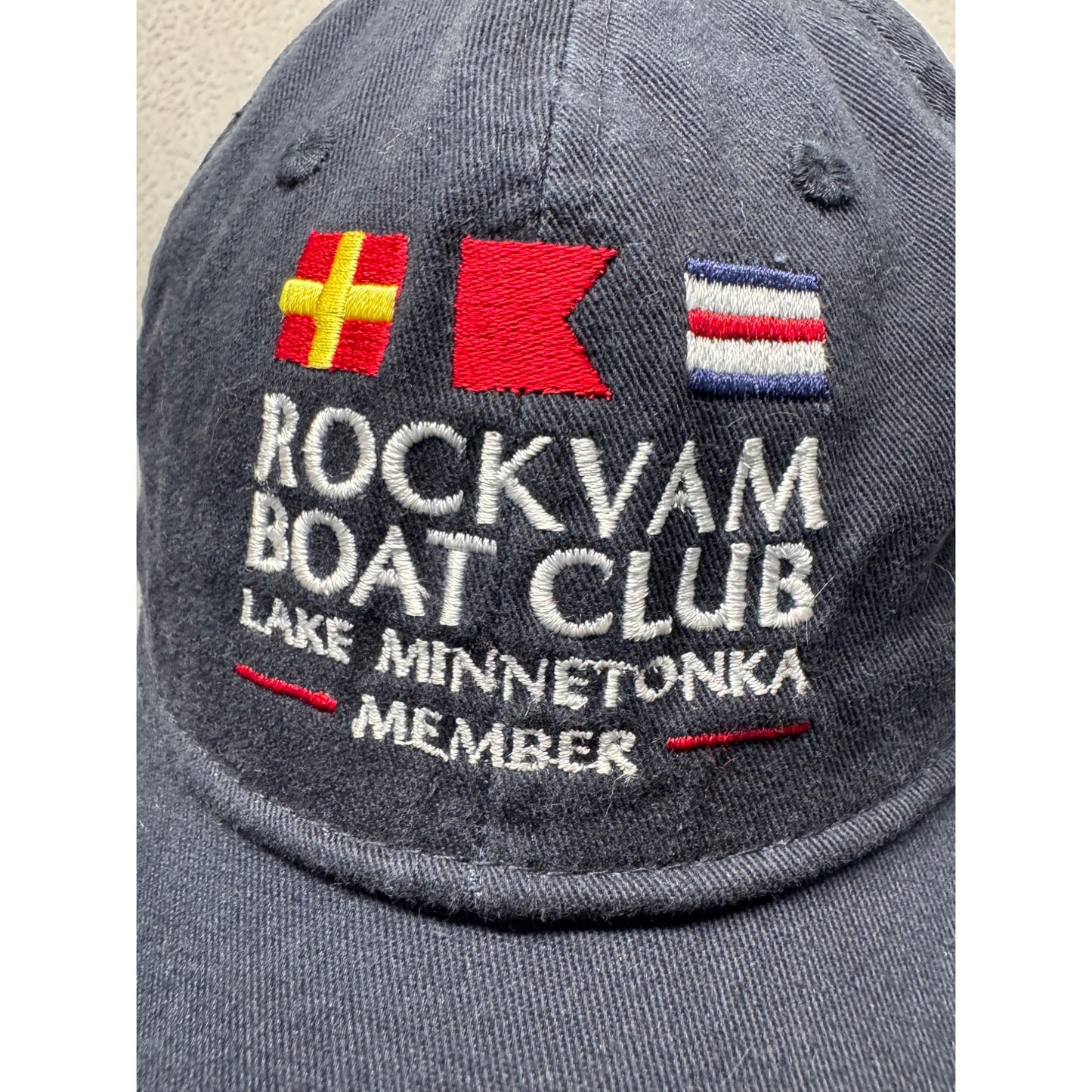 Rockvam Boat Club Lake Minnetonka Member Nautical Adjustable Baseball Cap #54B