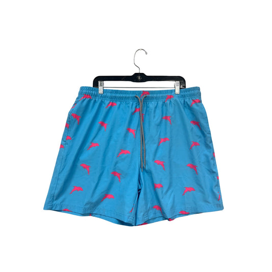 Biwisy Blue & Pink Dolphin Swim Shorts XL #187A