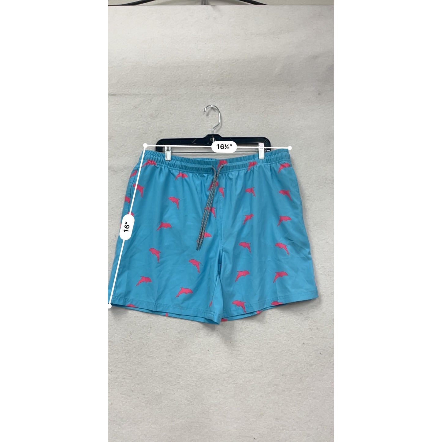 Biwisy Blue & Pink Dolphin Swim Shorts XL #187A