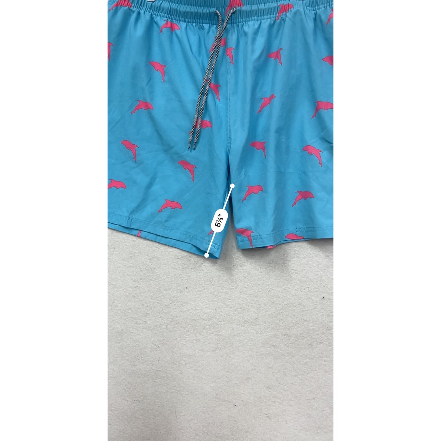 Biwisy Blue & Pink Dolphin Swim Shorts XL #187A