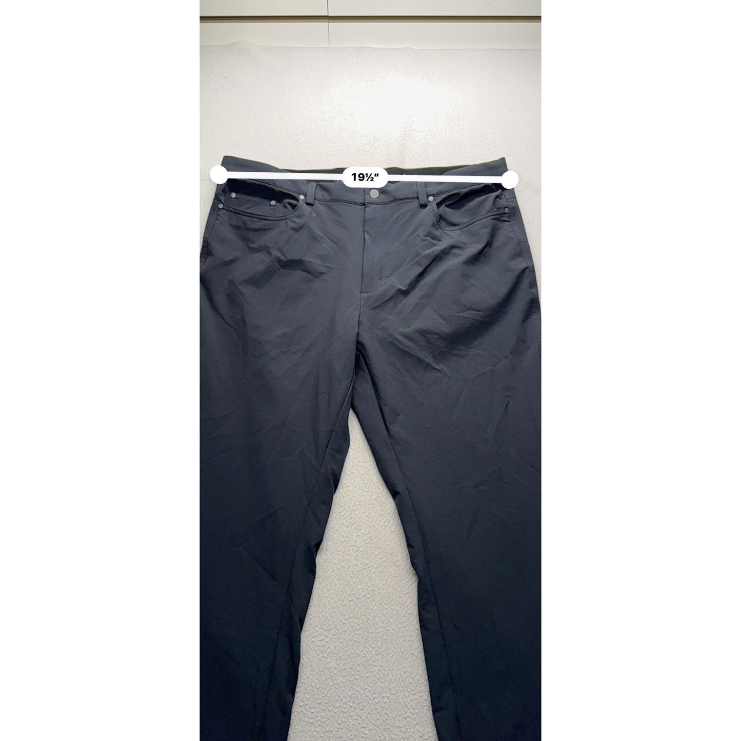 Greg Norman Mens 38x34 Black Five-Pocket Stretch Golf Pants #9976