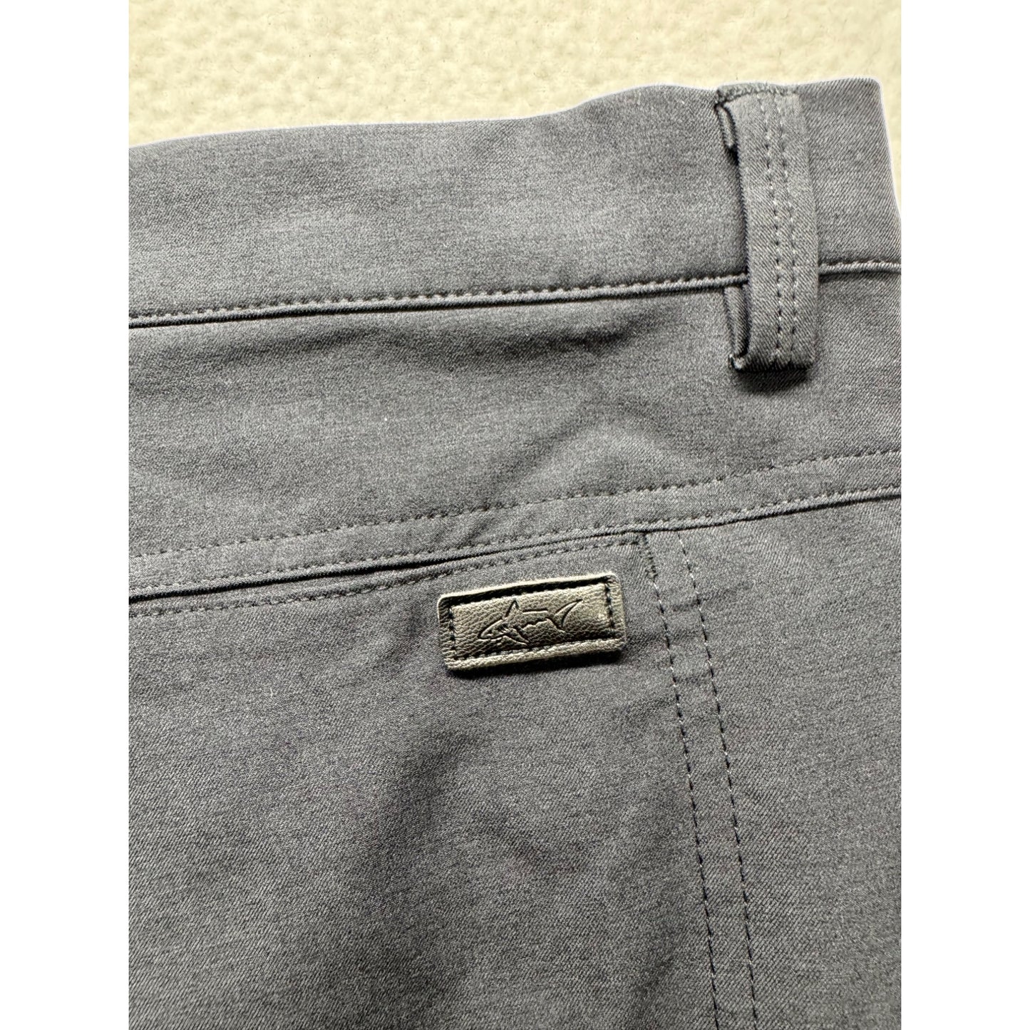 Greg Norman Mens 38x34 Black Five-Pocket Stretch Golf Pants #9976