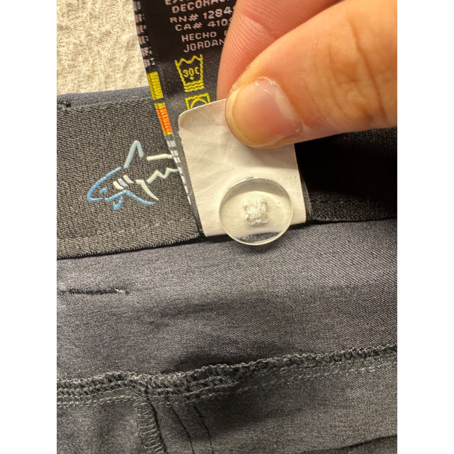 Greg Norman Mens 38x34 Black Five-Pocket Stretch Golf Pants #9976