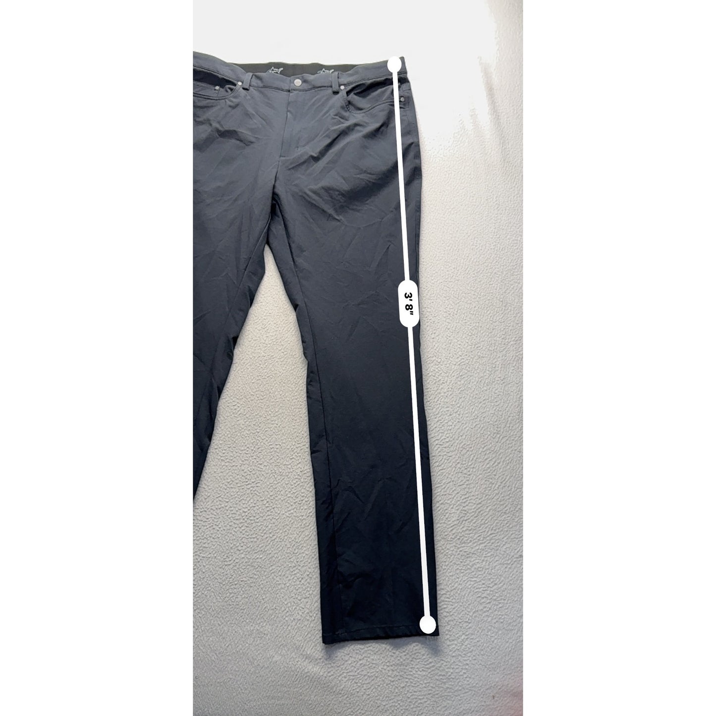 Greg Norman Mens 38x34 Black Five-Pocket Stretch Golf Pants #9976