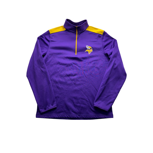 Men’s MN Vikings 1/4 Zip Sweater #7603