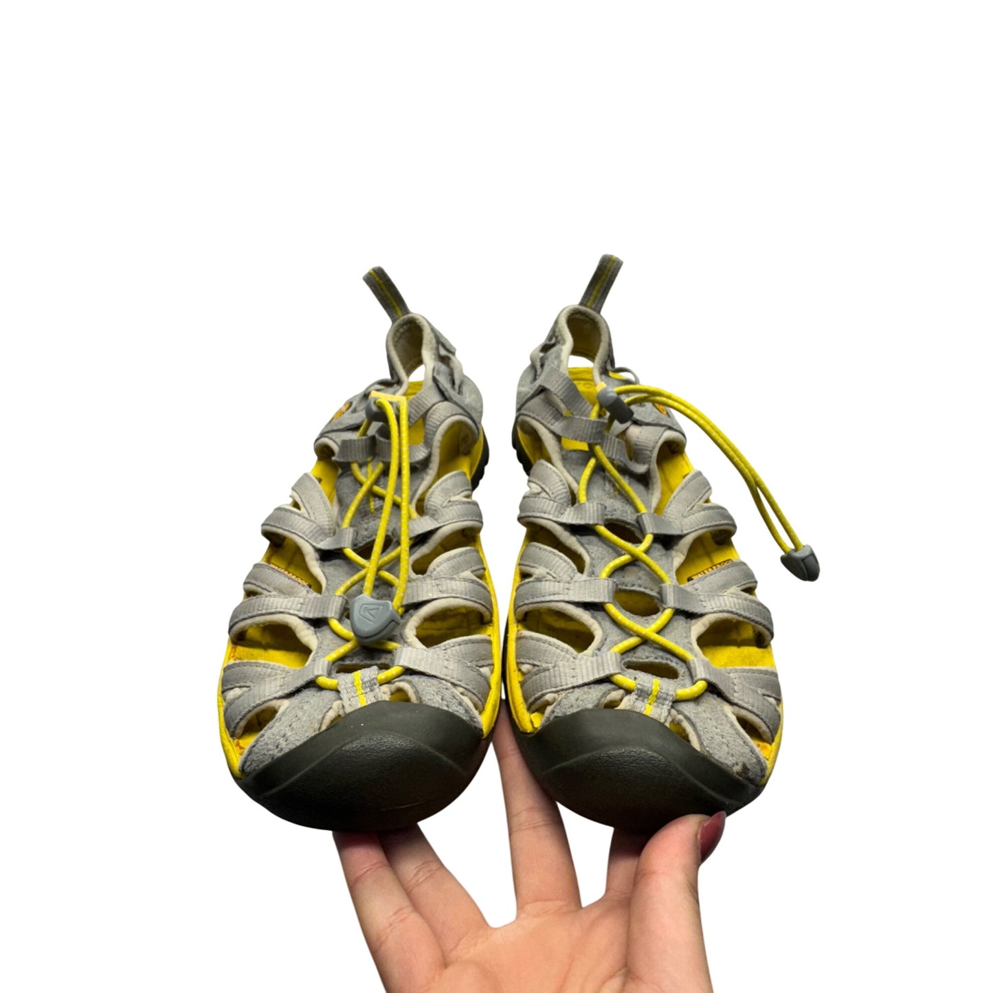 Keen Uneek Sandals Gray & Yellow Sport Shoes #9012