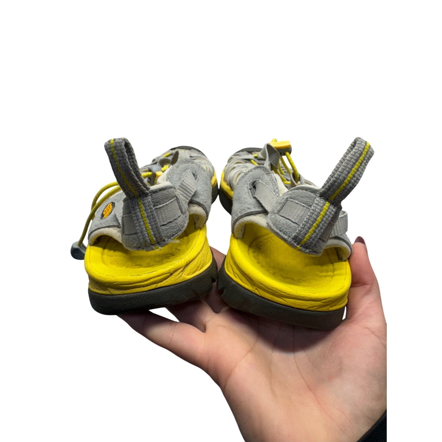 Keen Uneek Sandals Gray & Yellow Sport Shoes #9012