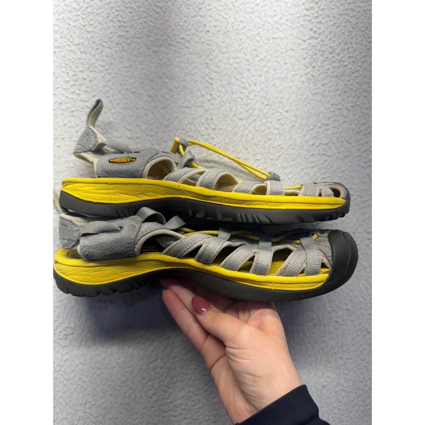 Keen Uneek Sandals Gray & Yellow Sport Shoes #9012