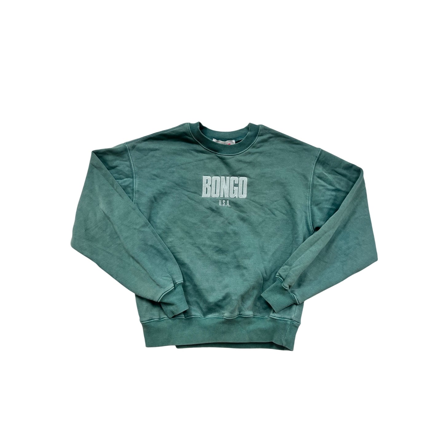 Bongo Forever 21 Green Crewneck Sweatshirt Small #8766