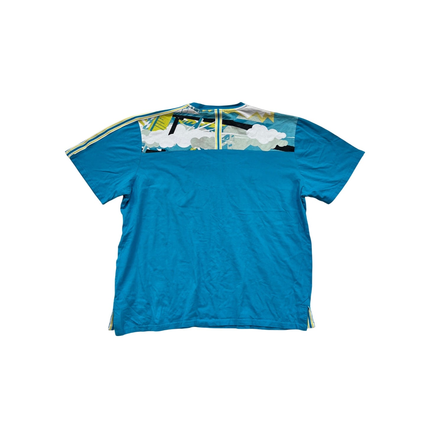 Born Fly Blue Graphic T-Shirt 4XL Mens Short Sleeve Crew #8809