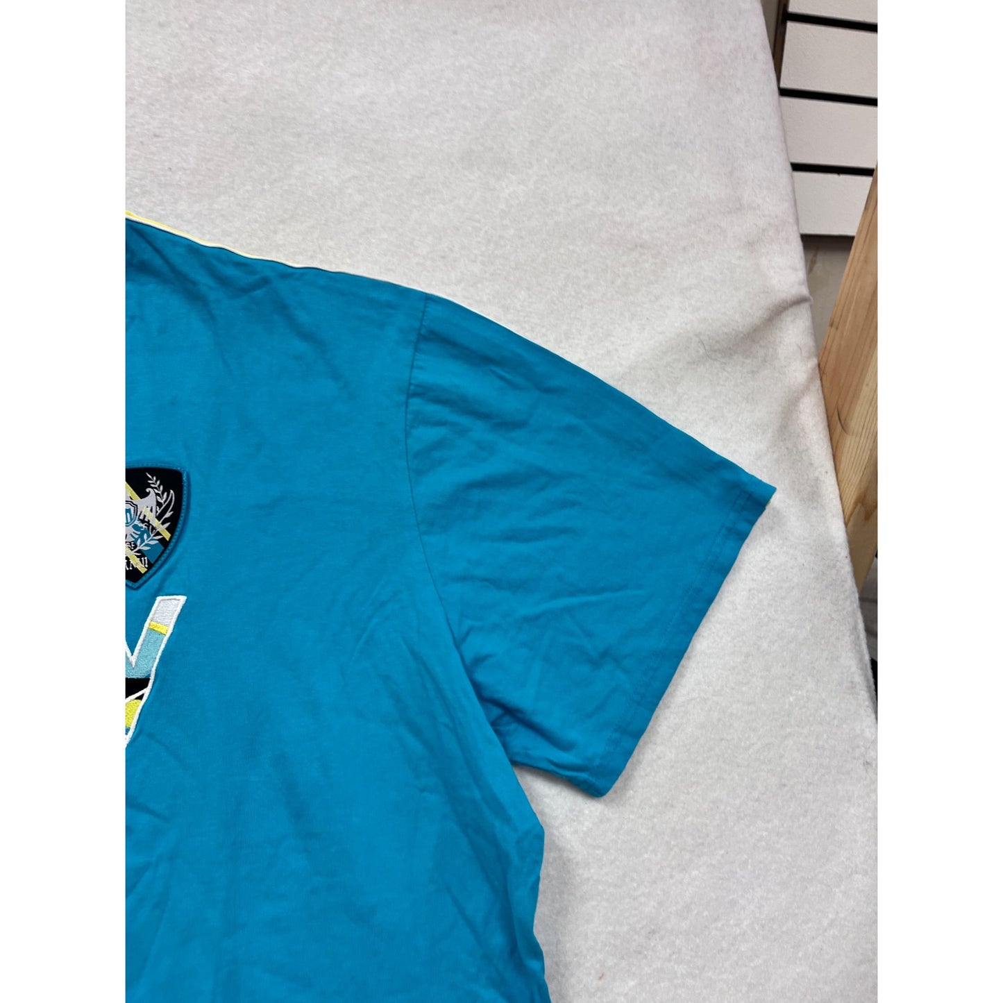 Born Fly Blue Graphic T-Shirt 4XL Mens Short Sleeve Crew #8809