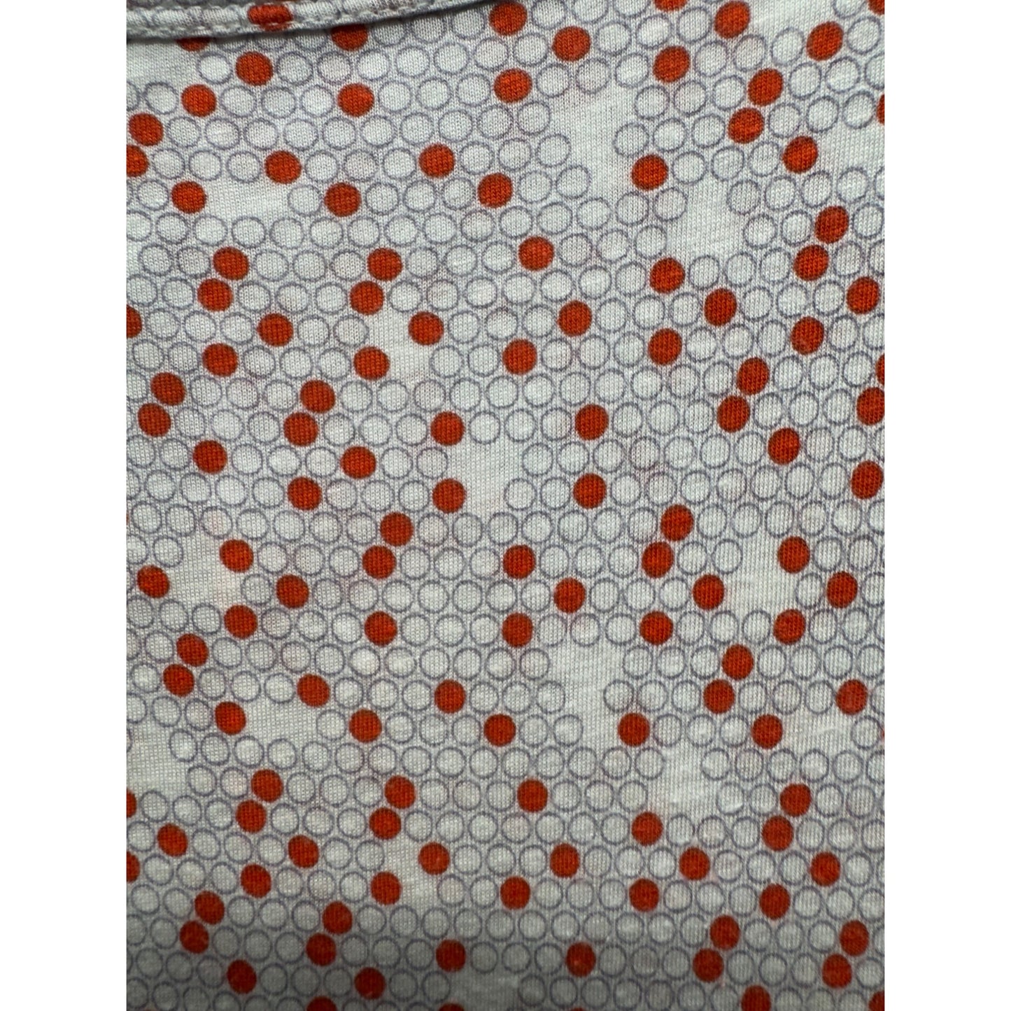Halogen S Red & White Polka Dot Short Sleeve Top 243B