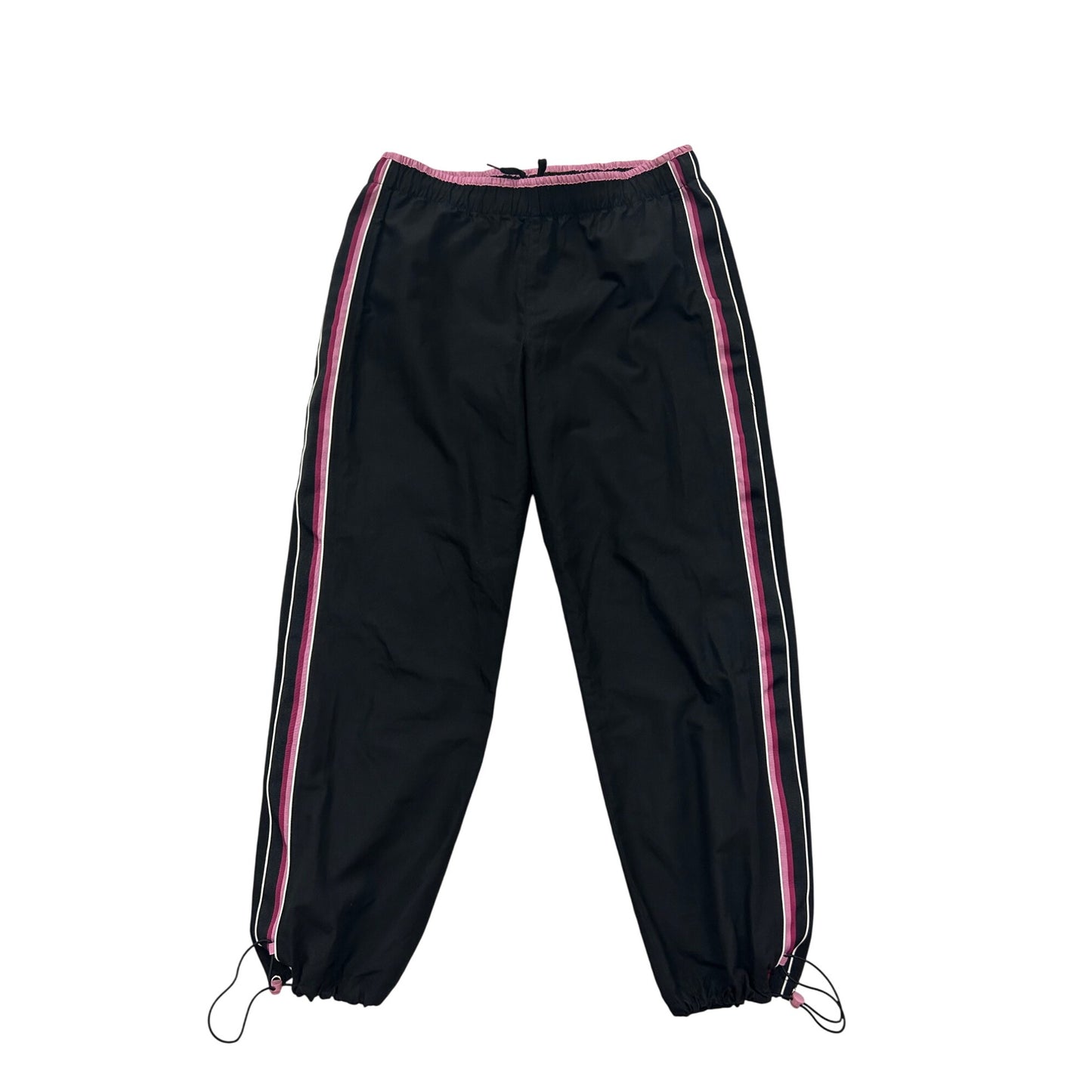 SB Active Black Joggers With Pink & White Stripes #177A