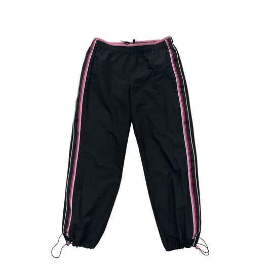 SB Active Black Joggers With Pink & White Stripes #177A