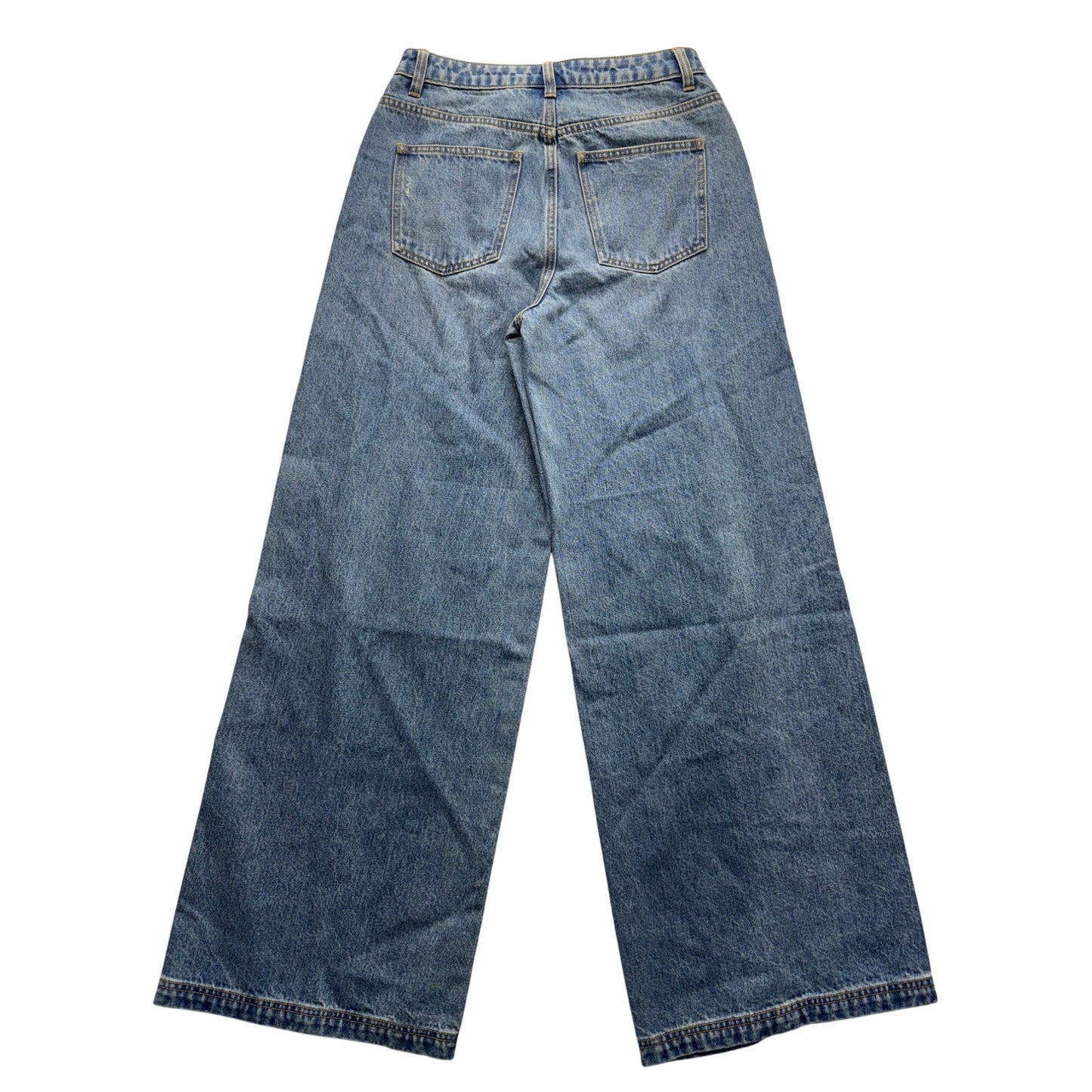 Future Collective Jenee Naylor Wide-Leg Distressed Denim 4 Recycled Cotton 113B