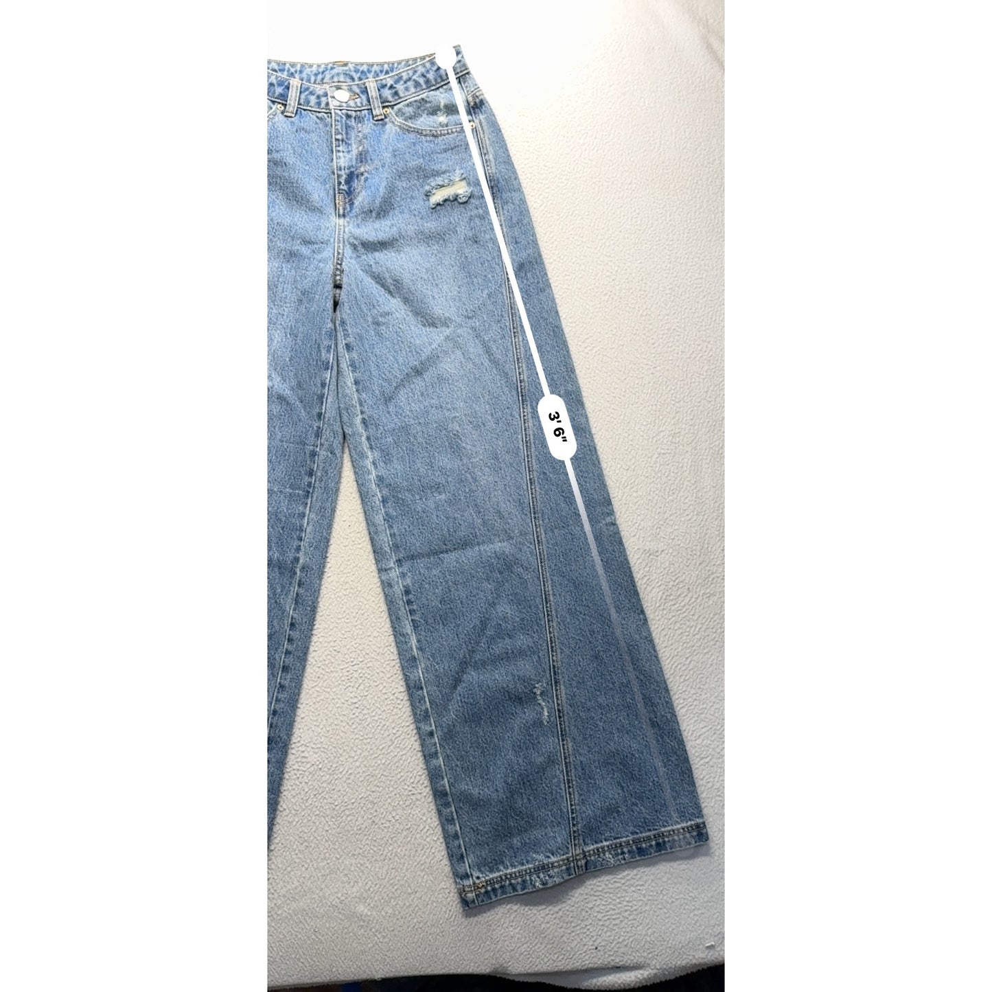 Future Collective Jenee Naylor Wide-Leg Distressed Denim 4 Recycled Cotton 113B