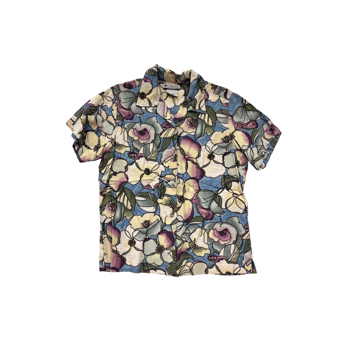 Columbia S Floral Button-Up Shirt #8853