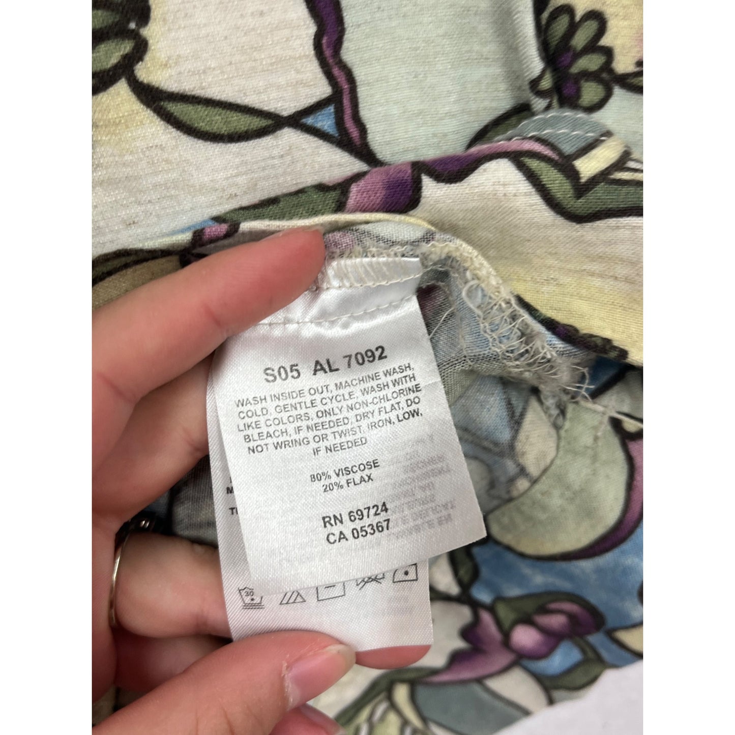 Columbia S Floral Button-Up Shirt #8853