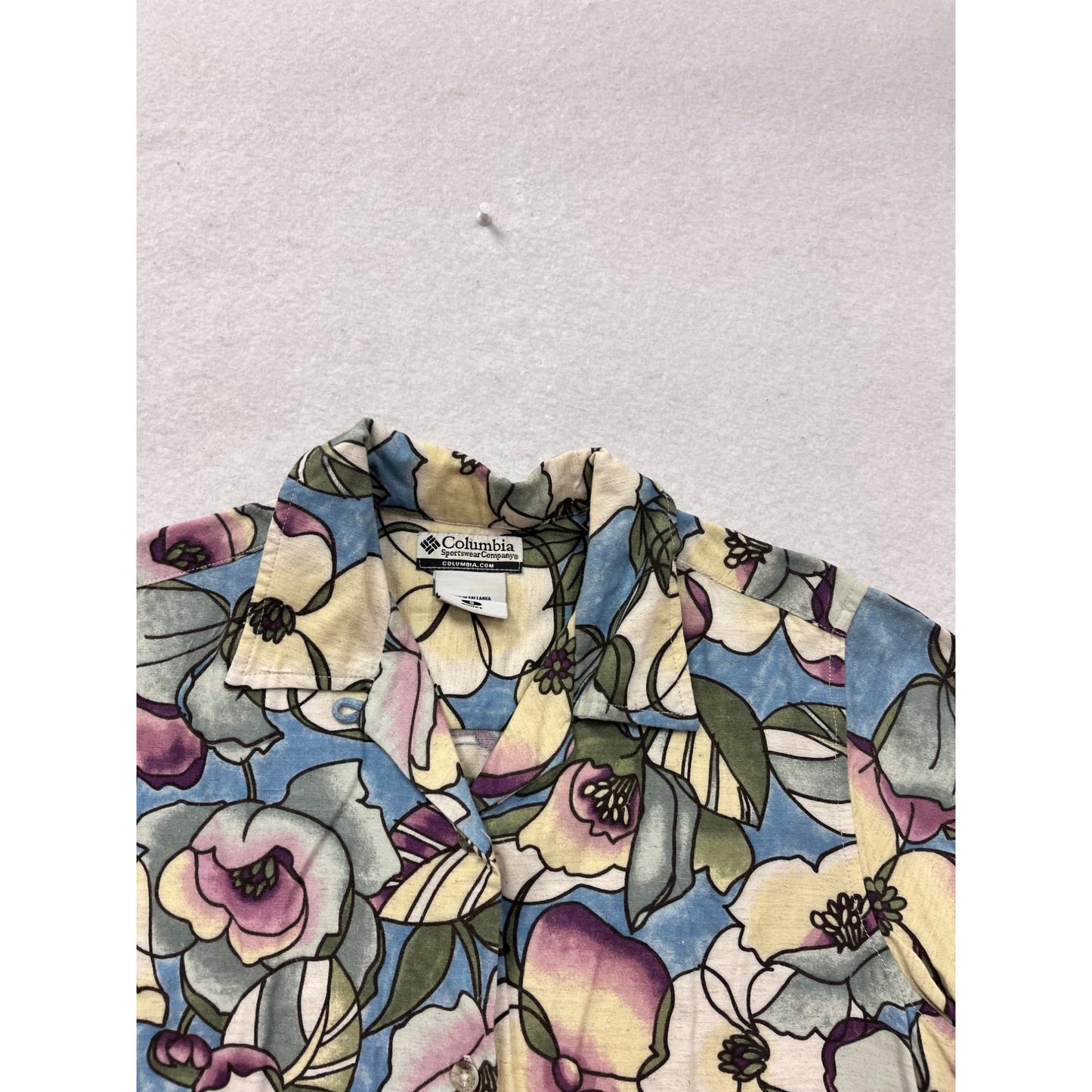 Columbia S Floral Button-Up Shirt #8853
