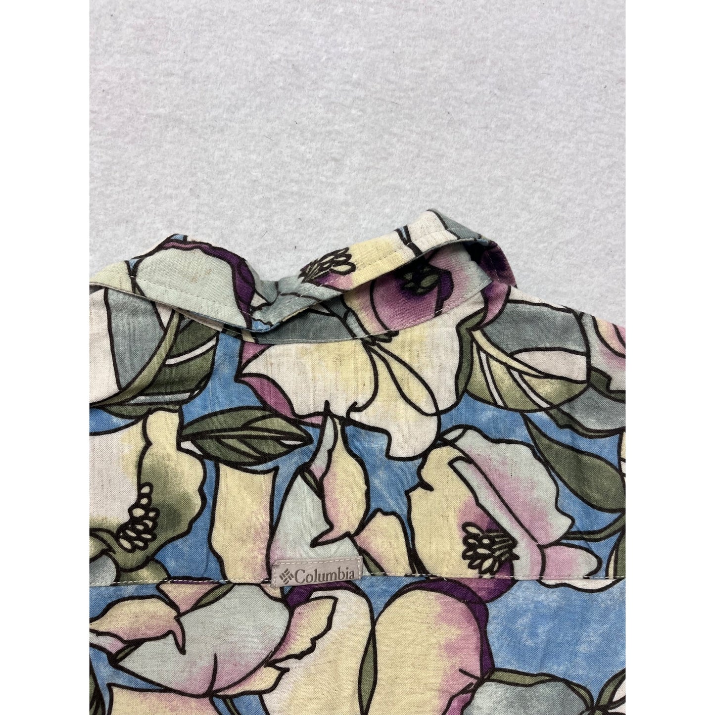 Columbia S Floral Button-Up Shirt #8853