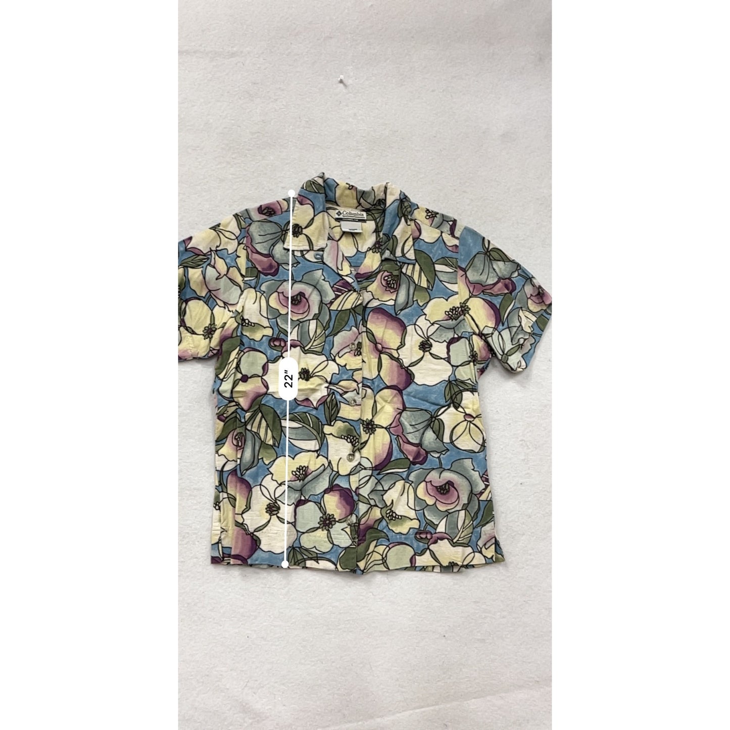 Columbia S Floral Button-Up Shirt #8853