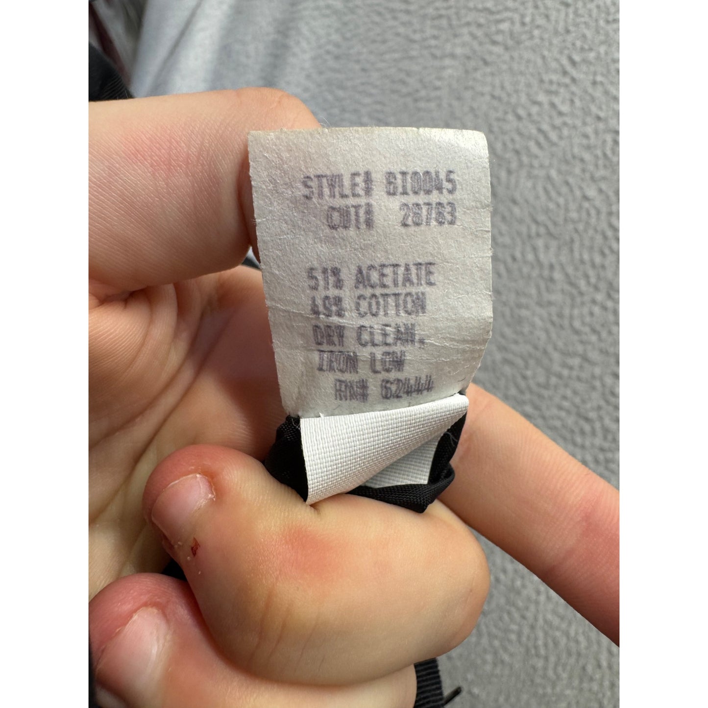 Nicole Miller Black Satin Strapless Gown Size 12 312B