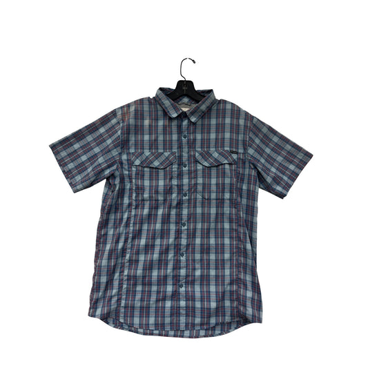 Mens Medium Columbia Sportswear Plaid Button-Up Shirt #6528