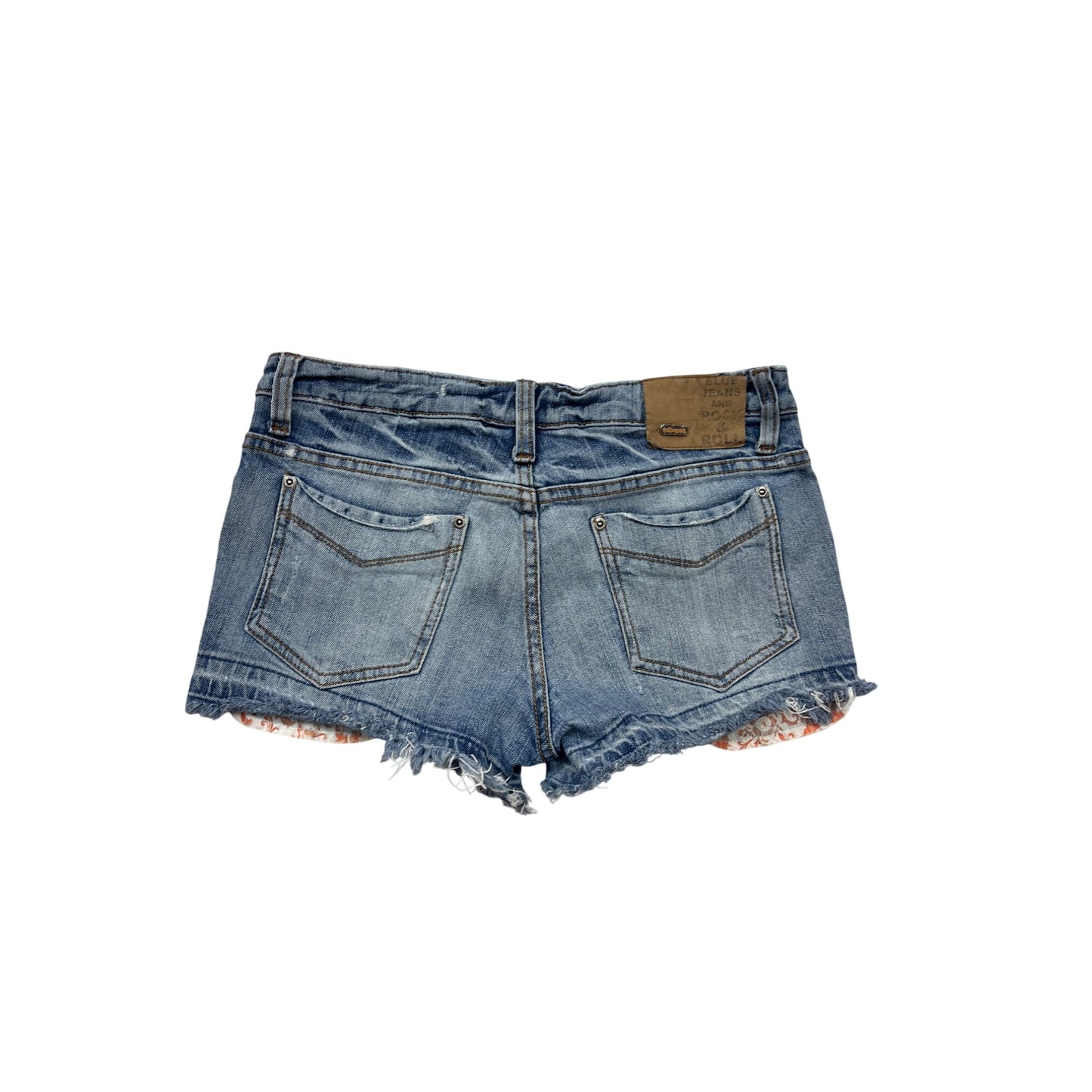 Dollhouse Frayed Hem Denim Shorts Size 7 #8580