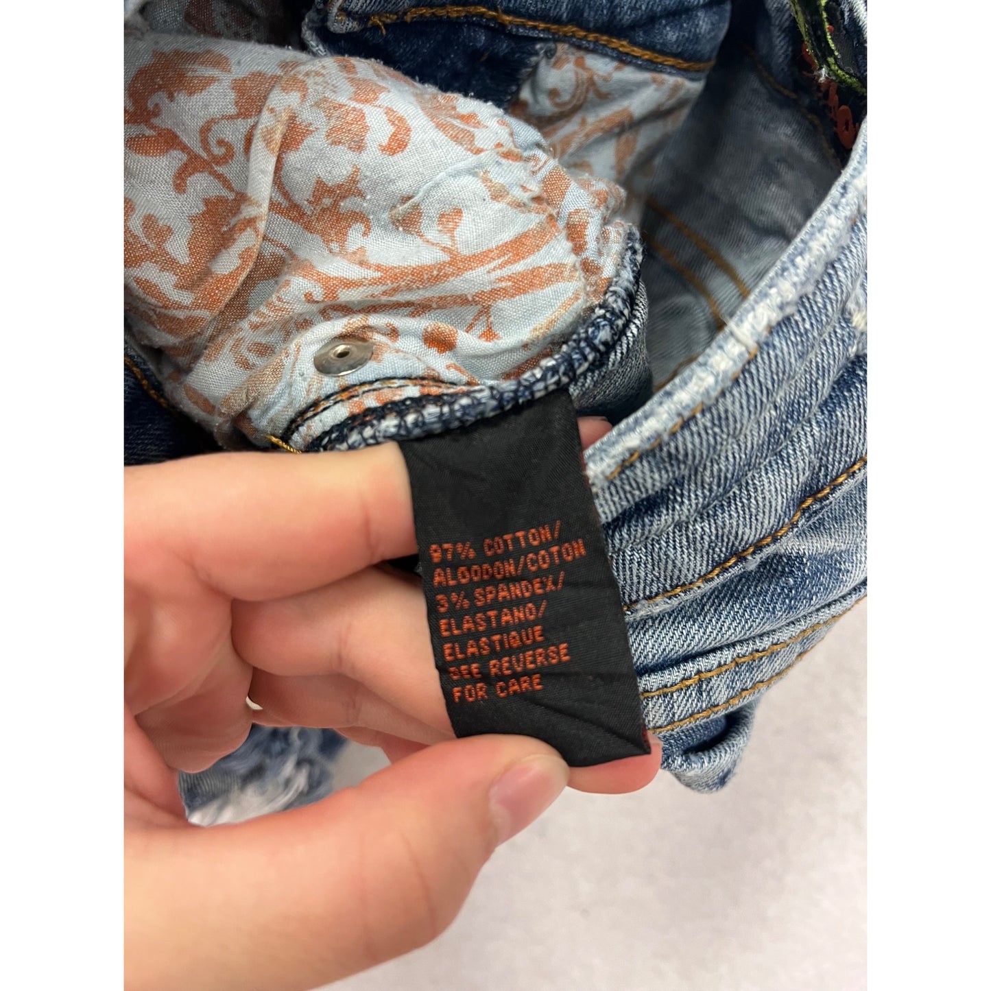 Dollhouse Frayed Hem Denim Shorts Size 7 #8580