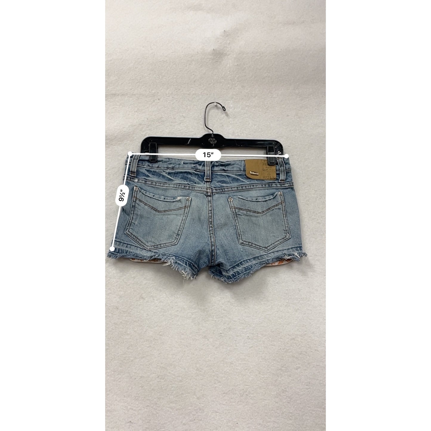 Dollhouse Frayed Hem Denim Shorts Size 7 #8580