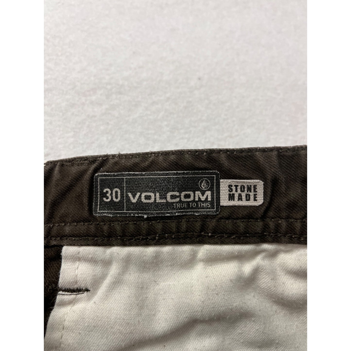 Volcom Stone Made Dark Brown Pants Size 30 #8373